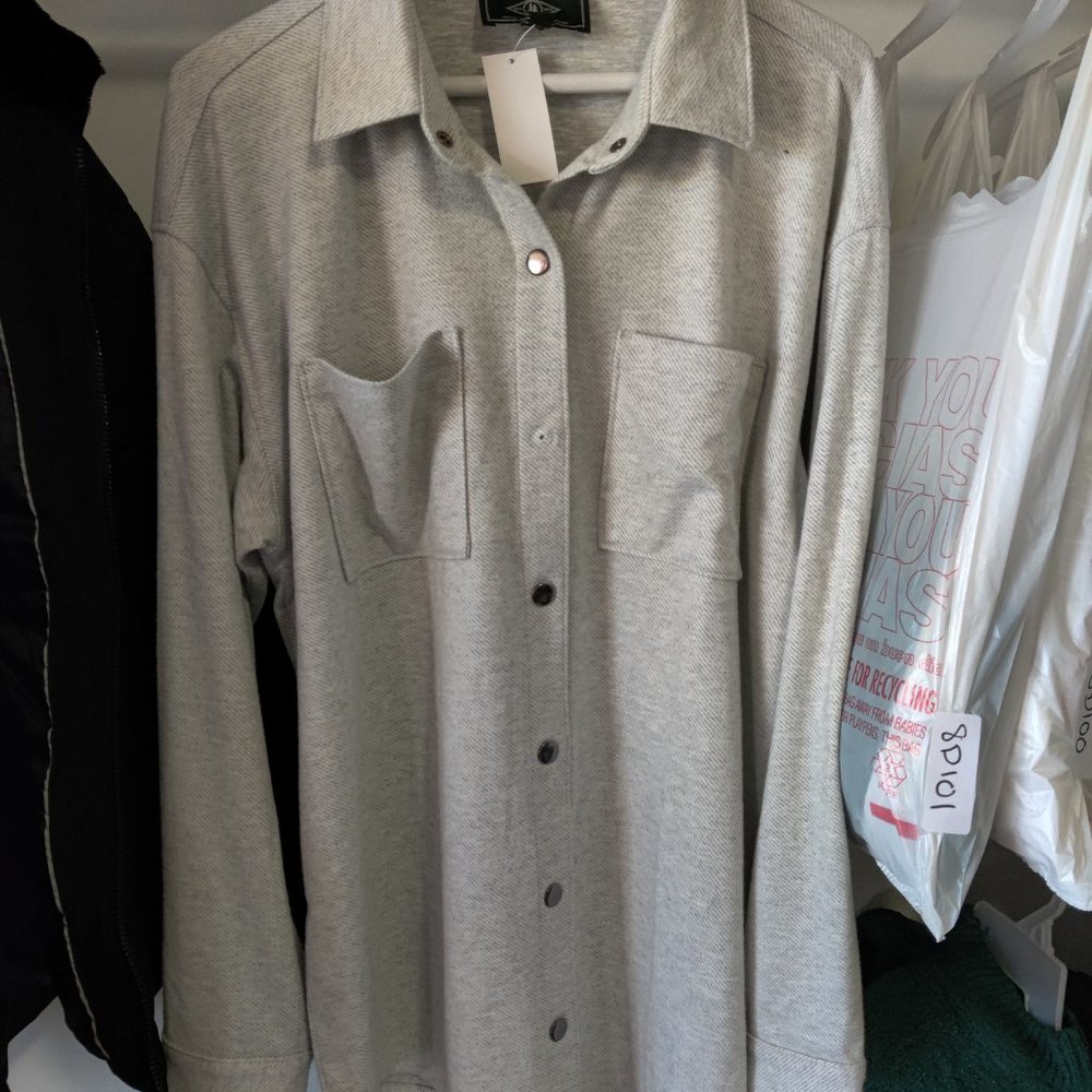 DEFECT G.H. Bass & Co. Men's Snap Button Lightweight Shirt Jacket M $140 8D102